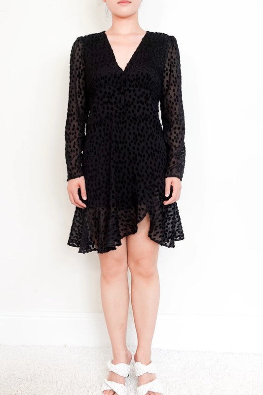 black mini dress
